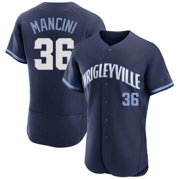 Navy Authentic Trey Mancini Men's Chicago Cubs 2021 City Connect Jersey
