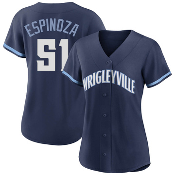 Navy Replica Anderson Espinoza Women's Chicago Cubs 2021 City Connect Jersey