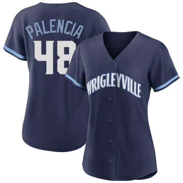 Navy Replica Daniel Palencia Women's Chicago Cubs 2021 City Connect Jersey