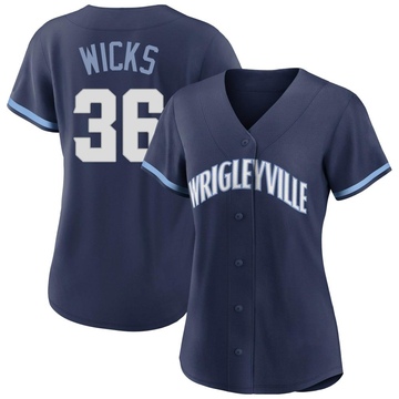 Navy Replica Jordan Wicks Women's Chicago Cubs 2021 City Connect Jersey