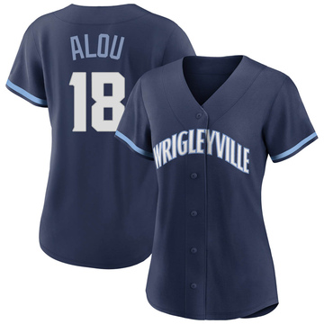 Navy Replica Moises Alou Women's Chicago Cubs 2021 City Connect Jersey