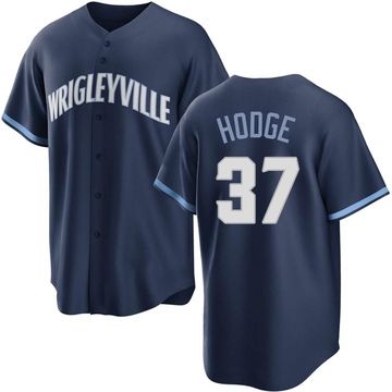Navy Replica Porter Hodge Men's Chicago Cubs 2021 City Connect Jersey