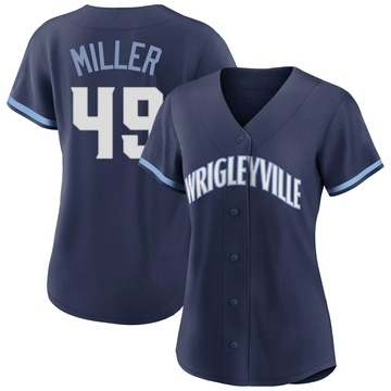 Navy Replica Tyson Miller Women's Chicago Cubs 2021 City Connect Jersey