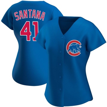 Royal Authentic Carlos Santana Women's Chicago Cubs Alternate Jersey