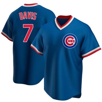 Royal Replica Jody Davis Men's Chicago Cubs Road Cooperstown Collection Jersey