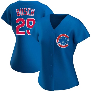 Royal Replica Michael Busch Women's Chicago Cubs Alternate Jersey