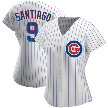 White Authentic Benito Santiago Women's Chicago Cubs Home Jersey