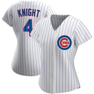 White Authentic Caleb Knight Women's Chicago Cubs Home Jersey