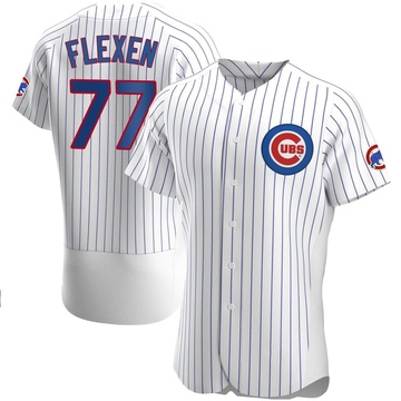 White Authentic Chris Flexen Men's Chicago Cubs Home Jersey