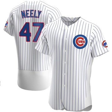 White Authentic Jack Neely Men's Chicago Cubs Home Jersey