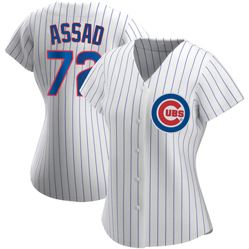 White Authentic Javier Assad Women's Chicago Cubs Home Jersey