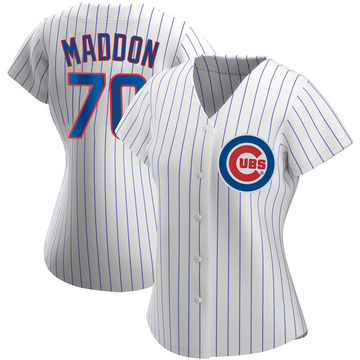 White Authentic Joe Maddon Women's Chicago Cubs Home Jersey