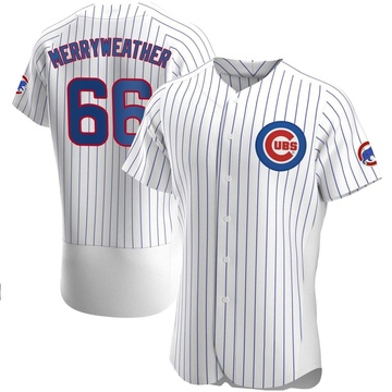 White Authentic Julian Merryweather Men's Chicago Cubs Home Jersey