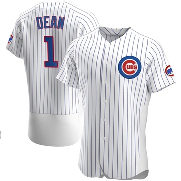 White Authentic Justin Dean Men's Chicago Cubs Home Jersey