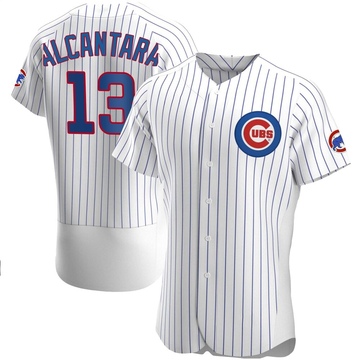 White Authentic Kevin Alcantara Men's Chicago Cubs Home Jersey