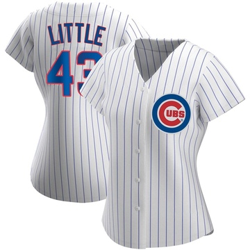 White Authentic Luke Little Women's Chicago Cubs Home Jersey