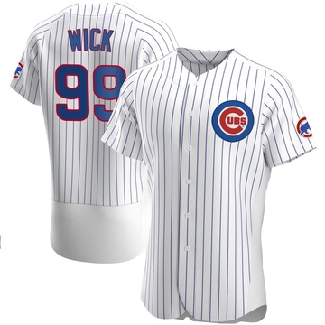 White Authentic Rowan Wick Men's Chicago Cubs Home Jersey