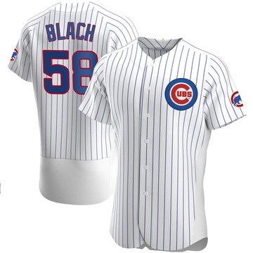 White Authentic Ty Blach Men's Chicago Cubs Home Jersey