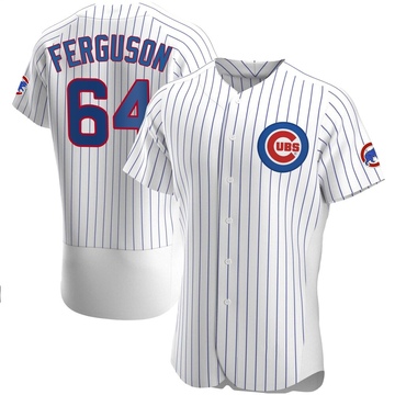 White Authentic Tyler Ferguson Men's Chicago Cubs Home Jersey