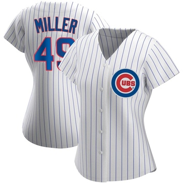 White Authentic Tyson Miller Women's Chicago Cubs Home Jersey