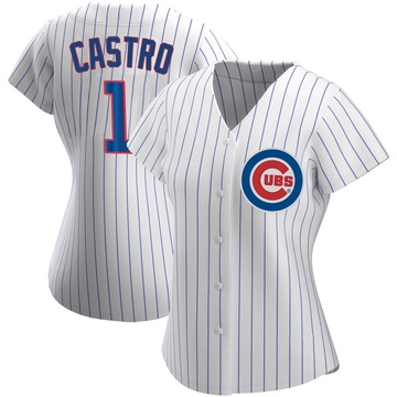 White Authentic Willi Castro Women's Chicago Cubs Home Jersey