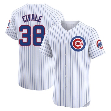 White Elite Aaron Civale Men's Chicago Cubs Home Jersey