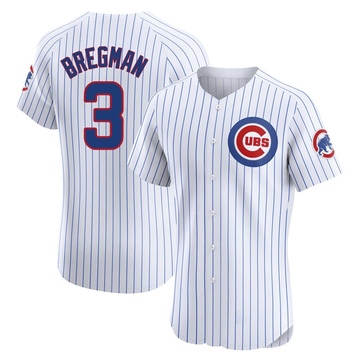 White Elite Alex Bregman Men's Chicago Cubs Home Jersey