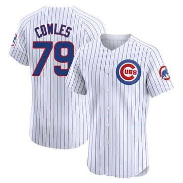 White Elite Benjamin Cowles Men's Chicago Cubs Home Jersey