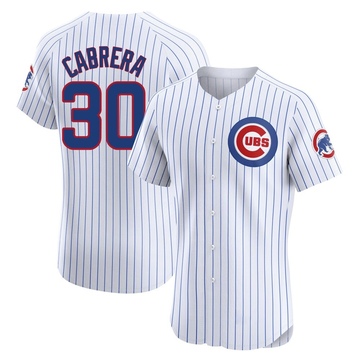 White Elite Edward Cabrera Men's Chicago Cubs Home Jersey