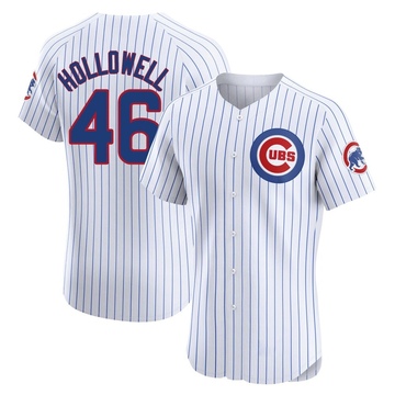 White Elite Gavin Hollowell Men's Chicago Cubs Home Jersey