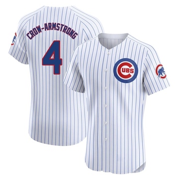 White Elite Pete Crow-Armstrong Men's Chicago Cubs Home Jersey