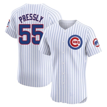 White Elite Ryan Pressly Men's Chicago Cubs Home Jersey