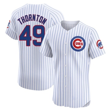 White Elite Trent Thornton Men's Chicago Cubs Home Jersey