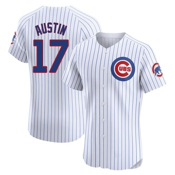 White Elite Tyler Austin Men's Chicago Cubs Home Jersey