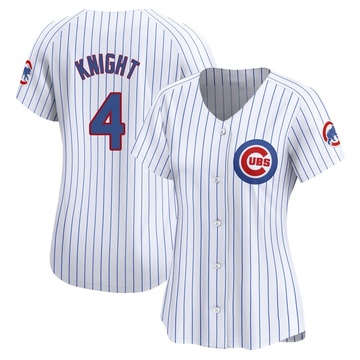 White Limited Caleb Knight Women's Chicago Cubs Home Jersey