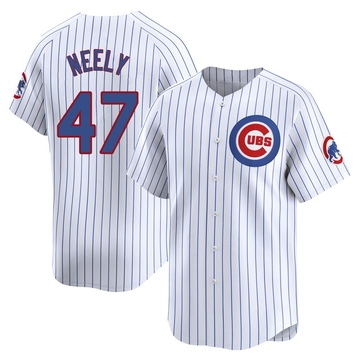 White Limited Jack Neely Men's Chicago Cubs Home Jersey