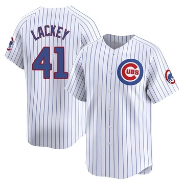 White Limited John Lackey Men's Chicago Cubs Home Jersey