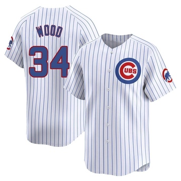 White Limited Kerry Wood Men's Chicago Cubs Home Jersey