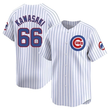 White Limited Munenori Kawasaki Men's Chicago Cubs Home Jersey
