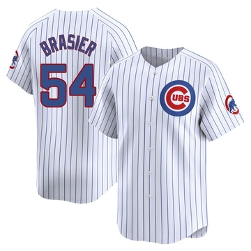 White Limited Ryan Brasier Men's Chicago Cubs Home Jersey