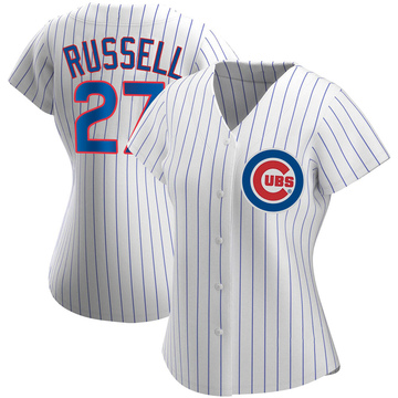 White Replica Addison Russell Women's Chicago Cubs Home Jersey