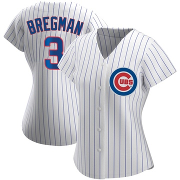 White Replica Alex Bregman Women's Chicago Cubs Home Jersey