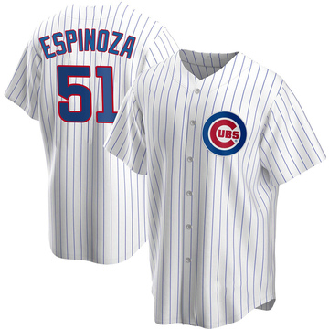 White Replica Anderson Espinoza Men's Chicago Cubs Home Jersey