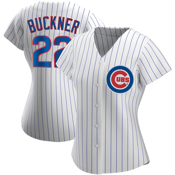 White Replica Bill Buckner Women's Chicago Cubs Home Jersey
