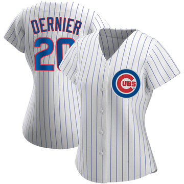 White Replica Bob Dernier Women's Chicago Cubs Home Jersey
