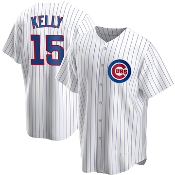 White Replica Carson Kelly Men's Chicago Cubs Home Jersey