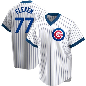 White Replica Chris Flexen Men's Chicago Cubs Home Cooperstown Collection Jersey