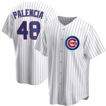 White Replica Daniel Palencia Youth Chicago Cubs Home Jersey