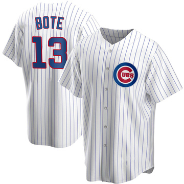 White Replica David Bote Youth Chicago Cubs Home Jersey