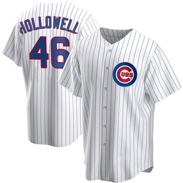 White Replica Gavin Hollowell Youth Chicago Cubs Home Jersey